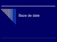 Baze de date