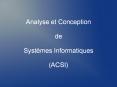 Analyse et Conception de Syst PowerPoint PPT Presentation