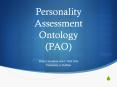 Personality Assessment Ontology (PAO) PowerPoint PPT Presentation