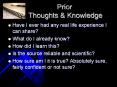 Prior Thoughts PowerPoint PPT Presentation
