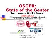 Henry Neeman, OSCER Director