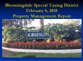 Bloomingdale Special Taxing District February 8, 2015 Property Management Report PowerPoint PPT Presentation
