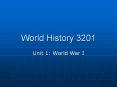 World History 3201 PowerPoint PPT Presentation