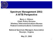 Spectrum Management 2002:
