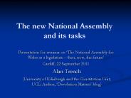The new National Assembly and its tasks