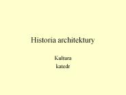 Historia architektury