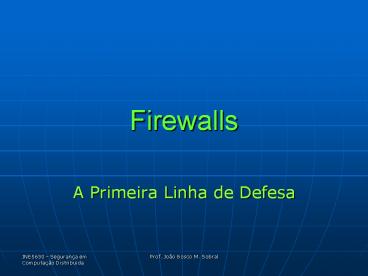 Firewalls
