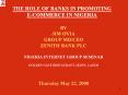 THE ROLE OF BANKS IN PROMOTING E-COMMERCE IN NIGERIA PowerPoint PPT Presentation