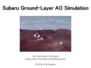 Subaru Ground-Layer AO Simulation