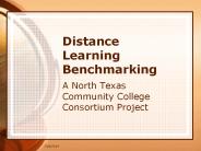 Distance Learning Benchmarking