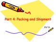 Part 4: Packing and Shipment PowerPoint PPT Presentation