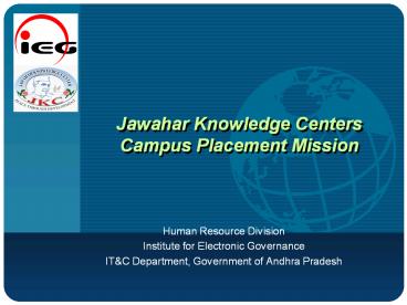 Jawahar Knowledge Centers Campus Placement Mission