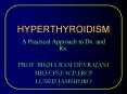 HYPERTHYROIDISM PowerPoint PPT Presentation