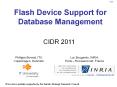 Flash Device Support for Database Management PowerPoint PPT Presentation