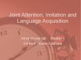 Joint Attention, Imitation and Language Acquisition PowerPoint PPT Presentation