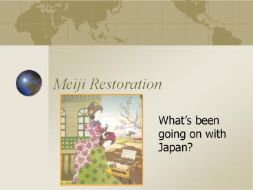 Meiji Restoration