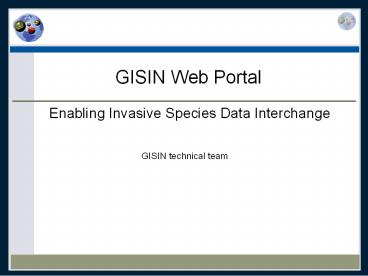GISIN Web Portal
