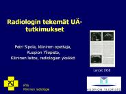 Radiologin tekem