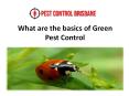 What are the basics of Green Pest Control PowerPoint PPT Presentation