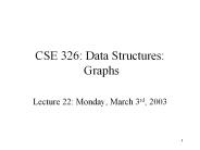 CSE 326: Data Structures: Graphs