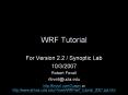 WRF Tutorial PowerPoint PPT Presentation