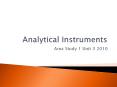 Analytical Instruments PowerPoint PPT Presentation