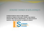 Screen Doors I Melbourne