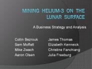 Mining Helium-3 on the Lunar surface