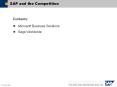 SAP and the Competition PowerPoint PPT Presentation