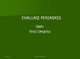 EVALUASI PENJASKES PowerPoint PPT Presentation