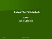 EVALUASI PENJASKES