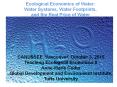 Ecological Economics of Water: Water Systems, Water Footprints, and the Real Price of Water PowerPoint PPT Presentation