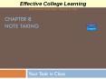 Chapter 8 Note Taking PowerPoint PPT Presentation