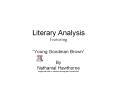 Literary Analysis Featuring PowerPoint PPT Presentation