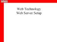 Web Technology Web Server Setup PowerPoint PPT Presentation