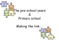The pre-school years PowerPoint PPT Presentation