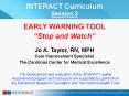 EARLY WARNING TOOL PowerPoint PPT Presentation