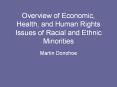Overview of Economic, Health, and Human Rights Issues of Racial and Ethnic Minorities PowerPoint PPT Presentation