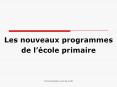 Les nouveaux programmes PowerPoint PPT Presentation