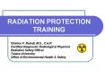 RADIATION PROTECTION TRAINING PowerPoint PPT Presentation