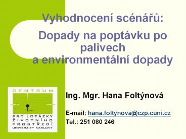 Ing. Mgr. Hana Folt