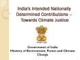India's Intended Nationally Determined Contributions  PowerPoint PPT Presentation