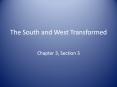 The South and West Transformed PowerPoint PPT Presentation