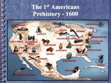 The 1st Americans Prehistory - 1600