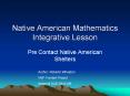 Native%20American%20Mathematics%20Integrative%20Lesson PowerPoint PPT Presentation