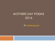Mothers day messages 2016