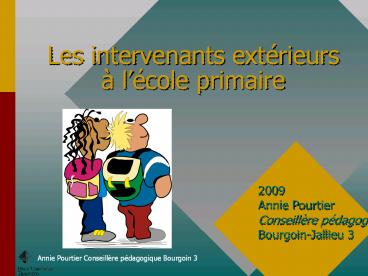 Les intervenants ext
