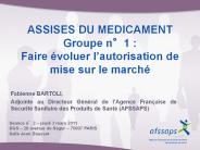ASSISES DU MEDICAMENT Groupe n