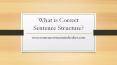 What is Correct Sentence Structure PowerPoint PPT Presentation