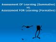 Assessment OF Learning (Summative) vs. Assessment FOR Learning (Formative) PowerPoint PPT Presentation